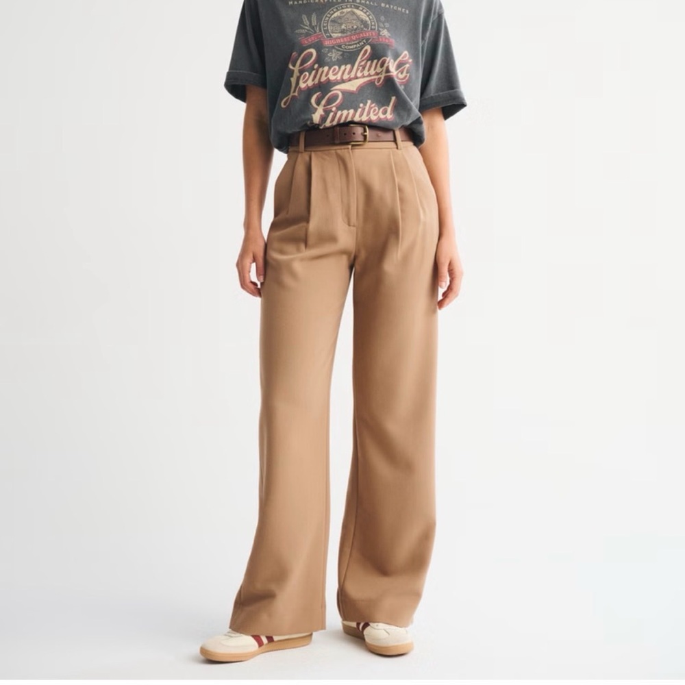 A&F Sloane Tailored Wide Leg Pant